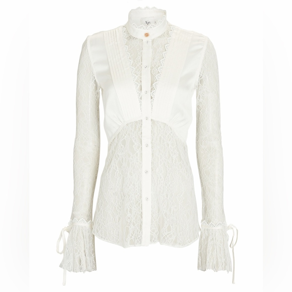 Aje lace blouse Size 4 Like New - Picture 9 of 10